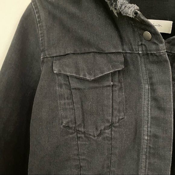 Paul Smith Denim Shearling Peplum Jacket Size M - Picture 2 of 10